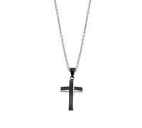 LOTUS STYLE Collier modèle LS2105-1/2 de la collection Men In Black en acier pour homme