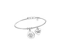 LOTUS STYLE Femme Acier Asscher Zircone bleue Bracelet
