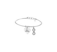 LOTUS STYLE Femme Acier Asscher Zircone bleue Bracelet