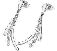 LOTUS Style Femme Boucles d'oreilles LS1949-4/1 Boucles d'oreilles argentées en acier inoxydable D2JLS1949-4-1