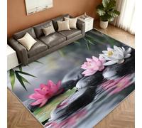 Lotus Tapis 240x300cm, Zen Stone Tapis for Living Room