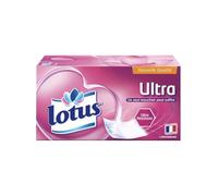 Lotus Ultra résistante 216 Mouchoirs blanc en boîte (Lot de 3 Boîtes x 72 Mouchoirs) 4 épaisseurs pour plus de confort