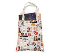 Lotus Vacation Thème TV Shopping Bag Don't You Dare Judge Me Retirement Tote Bag Thaïlande Cadeau de voyage pour femme, I Don't Judge, 35cm ( 13.78 inch ) * 38 cm ( 14.96 inch)