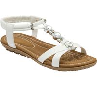 Lotus White Casual Sandals