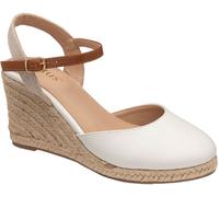Lotus White Wedge Espadrille Shoes White EU 42 (UK 8)