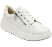 Lotus White Zip-Up Fashion Trainers