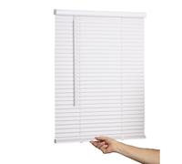 Lotus & Windoware Mini Store sans Fil en Vinyle de 2,5 cm de Large x 91,4 cm de Long, Blanc (MLX2736WH)
