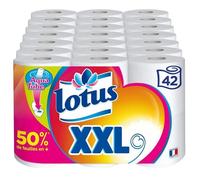 Lotus Xxl - Papier Toilette 2 Épaisseurs - 42 Rouleaux (Blanc)