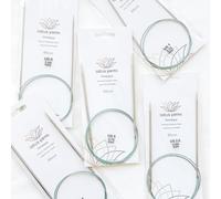 Lotus Yarns Himalaya Aiguille circulaire fixe en acier inoxydable brillant, lisse et légère pour pulls, vêtements et tous projets (argent, 5,50 mm)