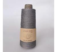 Lotus Yarns Pelote de laine 100 % lin naturel pour tricot à la main 100 g/cône pour vêtements de bébé doux et frais 04