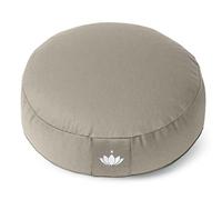 Lotuscrafts Coussin de méditation, Hauteur d'assise 10 cm, modèle Lotus Rond, Coussin de Yoga, Yoga Bolster, Housse en Coton Lavable, Rembourrage d'épeautre, Certifié GOTS