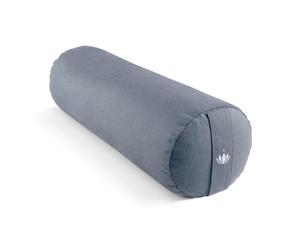 LOTUSCRAFTS Rouleau de yoga pour Yin Yoga, certifié GOTS, rouleau de avec rembourrage en épeautre, housse en coton lavable, bolster, coussin yoga, pilates