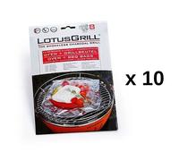 Lotusgrill - 10 lots de 8 papillottes pour barbecue lot10-gb-al-m