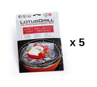 Lotusgrill - 5 lots de 8 papillottes pour barbecue lot5-gb-al-m