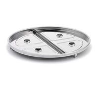 LotusGrill Bac d'allumage XXL en Acier Inoxydable pour Barbecue de Table XXL
