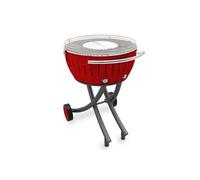 Lotusgrill - barbecue à charbon 60 cm rouge avec housse - lg-ro-600