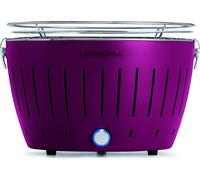 LotusGrill Classic prune violet Barbecue de table au charbon de bois à faible émission de fumée Connexion USB