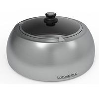 LotusGrill Couvercle de barbecue Classic DK-SG-34 en acier inoxydable - Thermomètre intégré - Facile à utiliser