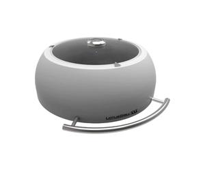 LotusGrill Couvercle de barbecue en acier inoxydable pour barbecue XXL, équipement spécial : thermomètre, verre transparent