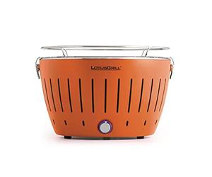 Lotusgrill - lotusgrill orange - Barbecue … charbon portable 35cm orange avec housse