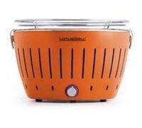 LotusGrill - NOUVEAU MODÈLE 2019 - Mini Barbecue ORANGE Ø 25,8 cm avec piles et câble d'alimentation USB G