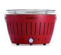 LotusGrill - NOUVEAU MODÈLE 2019 - Mini Barbecue ROUGE Ø 25,8 cm avec piles et câble d'alimentation USB Rouge G