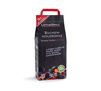 LotusGrill Sac de Charbon de Bois de hêtre pour Le Barbecue de Table sans fumée au Charbon de Bois 2,5 kg