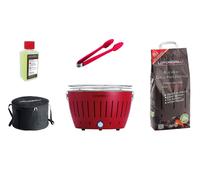 LotusGrill Starter-Set Classic 1x gril rouge feu avec connexion USB