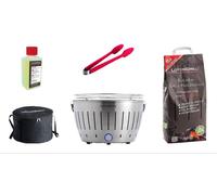 LotusGrill Starter-Set Classic 1xGrill en acier inoxydable avec connexion USB 5pcs