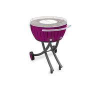 LotusGrill XXL (G600) Barbecue de jardin 21,8kg, violet prune avec port USB