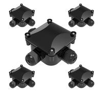 LOTUSWILD 5 boîtes de jonction étanches IP68 - Connecteur de câble à 3 voies - Manchon de distribution - Câble de terre électrique extérieur - Manchon de câble externe