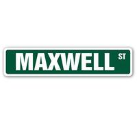 Lotusworld Maxwell Plaque de Rue en métal 10,2 x 40,6 cm