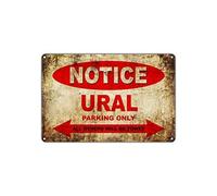 Lotusworld Panneau d'avertissement « Ural Motorcycles Bikes Only All Others Will Be Towed Parking » 20,3 x 30,5 cm