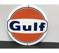 Lotusworld Panneau de Rue Vintage Motif Gulf Essence Racing 30,5 x 30,5 cm