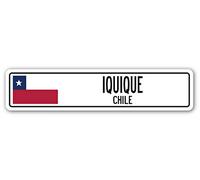 Lotusworld Plaque Murale en étain Motif Drapeau du Chili 10 x 40 cm
