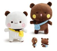 Lotvic 2 Pièces Bubu Dudu Plush, 21cm Dudu Bubu Panda Peluches | Bubu Dudu Peluche, Adorables Oreiller Animal en Peluche Douce, Cadeau Anniversaire pour Garçons et Filles