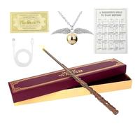 Lotvic Baguette Magique Hermione Granger avec Lumière, 38 cm Baguette Hermine