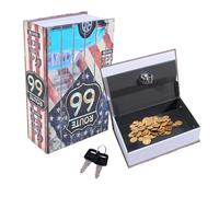 Lotvic Coffre-Fort de Livre avec Serrure à Combinaison, 18 * 11,5 * 5,5 cm Coffre-fort Secret pour Dictionnaire, Livre Coffre Fort, pour l'argent, Bijoux, Passeport