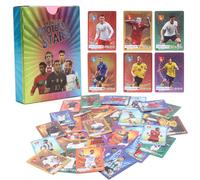 Lotvic Lot de 55 Cartes Star de la Coupe du Monde - Cartes de Football - UEFA Champions League - Cartes à Collectionner pour Enfants - pour Les Fans, Les Enfants, Les Adolescents (Couleur)