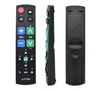 Lotvic Télécommande TV pour personnes âgées avec grand bouton pour personnes âgées, télécommande universelle, facile à utiliser et à configurer