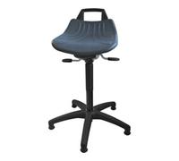 Lotz Drehhocker PU mousse assise bleu avec patins Quantité:1