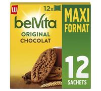 L'ou - Biscuits Petit-Déjeuner au Chocolat, Énergie Gourmande et Texture Fondante (12 sachets, 600 g) - Le lot de 3