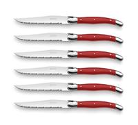 Lou Laguiole AMEFA RUSTIC Lot de 6 couteaux à steak en acier inoxydable avec manche Pp 13/0