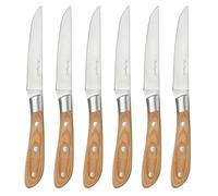 Lou Laguiole Elias - Coffret 6 couteaux steak bois de pakka