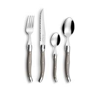 Lou Laguiole Ensemble de coutellerie 24 pcs Tradition Taupe
