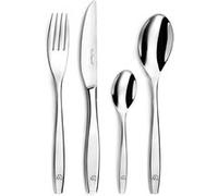 LOU LAGUIOLE - Ménagère 24 couverts de table pour 6 personnes - Figure - Acier inoxydable 18/0, Finition Miroir