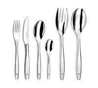Lou Laguiole Ménagère 50 couverts pour 12 personnes Figure Acier inoxydable 18/0 Finition miroir