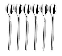 Lou Laguiole – Lot de 6 cuillères glace & long drink Jet – Acier inox 18/0, fini sablé, 185 mm