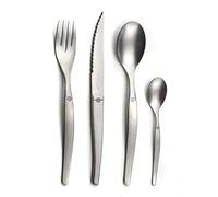 LOU LAGUIOLE - Ménagère 24 couverts de table pour 6 personnes - Jet - Acier inoxydable 18/0, Finition Brillante - Gris Vintage