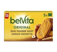 L'ou - Petit Déjeuner Gourmand fourré Choco Noisette, Texture Fondante pour Bien Commencer (5 sachets, 253g) - Le lot de 4